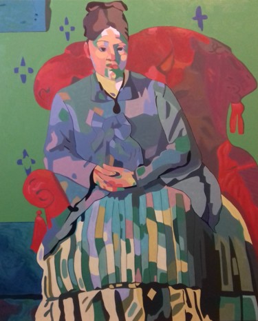 Painting titled "d après "madame Céz…" by Josett, Original Artwork, Oil