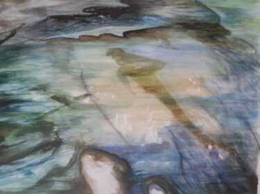 Peinture intitulée "RENCONTRE A VICDESS…" par Josette Georgel, Œuvre d'art originale, Aquarelle