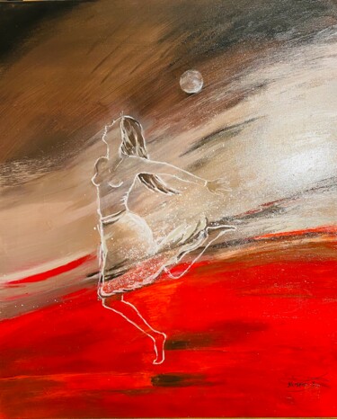 Pintura titulada "RENDEZ-VOUS" por Josette Karsenti (josie), Obra de arte original, Acrílico Montado en Bastidor de camilla…