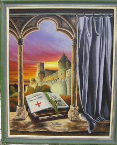 Painting titled "Le crepuscule des C…" by José Windels, Original Artwork