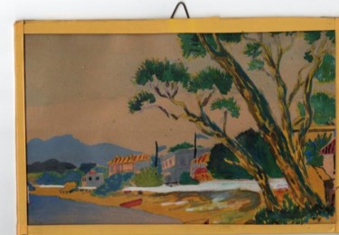 Painting titled "la baie de la Ciotat" by José Windels, Original Artwork