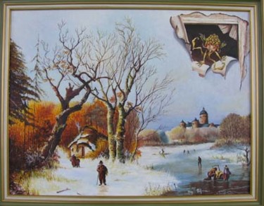 Painting titled "Le Troll" by José Windels, Original Artwork