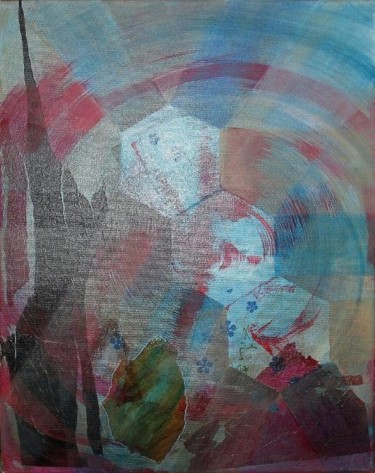 Peinture intitulée "modules hexagonos j…" par Joshima, Œuvre d'art originale, Huile