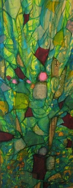 Peinture intitulée "bambou" par Joshima, Œuvre d'art originale, Acrylique