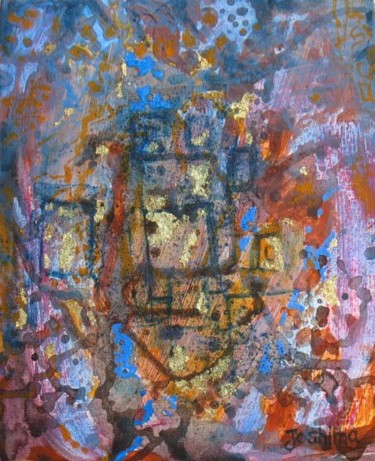 Peinture intitulée "le coeur du tresor" par Joshima, Œuvre d'art originale