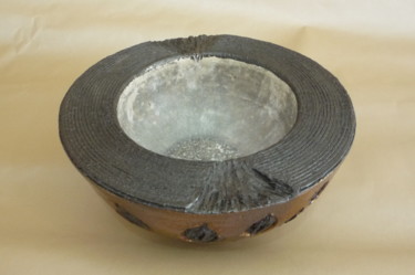 Sculpture intitulée "poterie émaillée de…" par Josi Rica, Œuvre d'art originale, Terre cuite