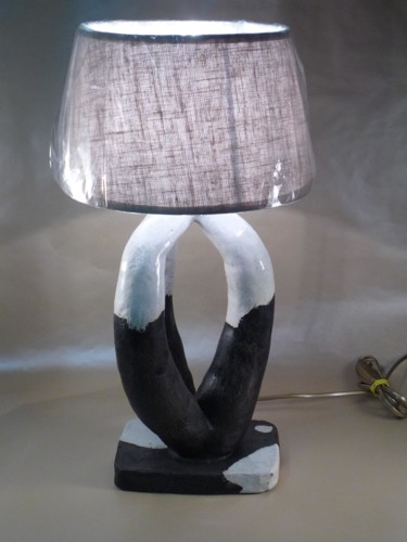 Sculpture intitulée "lampe céramique  ém…" par Josi Rica, Œuvre d'art originale, Céramique
