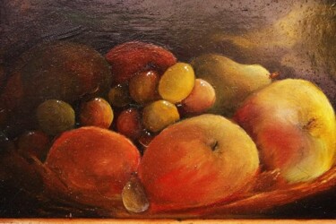 Peinture intitulée "Coupe de fruits" par Josiane Amblard, Œuvre d'art originale