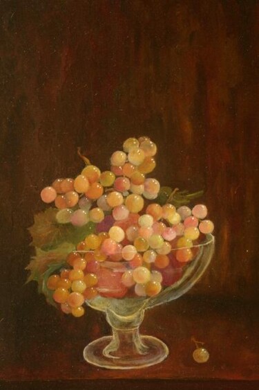 Peinture intitulée "Coupe de raisin" par Josiane Amblard, Œuvre d'art originale
