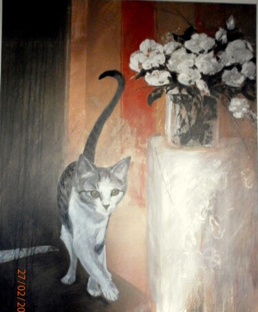 Painting titled "Jolie Minette" by Jo Croiset, Original Artwork, Acrylic