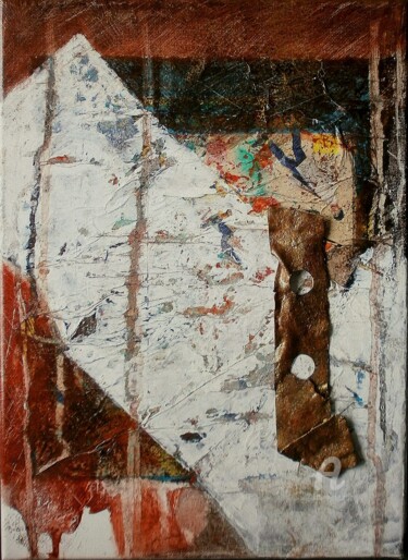Peinture intitulée "Abstrait   A" par Jo Croiset, Œuvre d'art originale, Acrylique