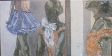 Peinture intitulée "LA PETITE DANSEUSE…" par Jo Croiset, Œuvre d'art originale, Acrylique