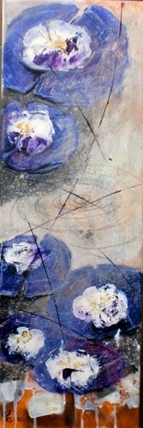 Peinture intitulée "Fleurs 2" par Jo Croiset, Œuvre d'art originale, Acrylique