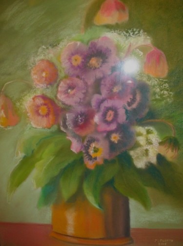 Peinture intitulée "Bouquet de fleurs" par Josiane Flotte, Œuvre d'art originale