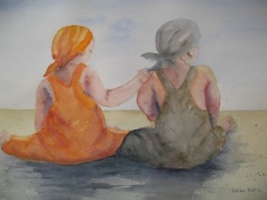 Peinture intitulée "Duo" par Josiane Flotte, Œuvre d'art originale
