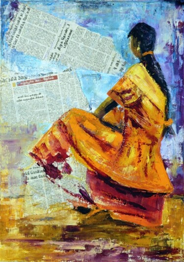 Peinture intitulée "Jodhpur" par Josie Albertus, Œuvre d'art originale