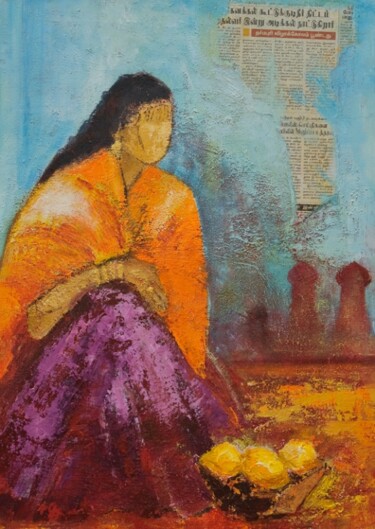 Peinture intitulée "Jaipur" par Josie Albertus, Œuvre d'art originale