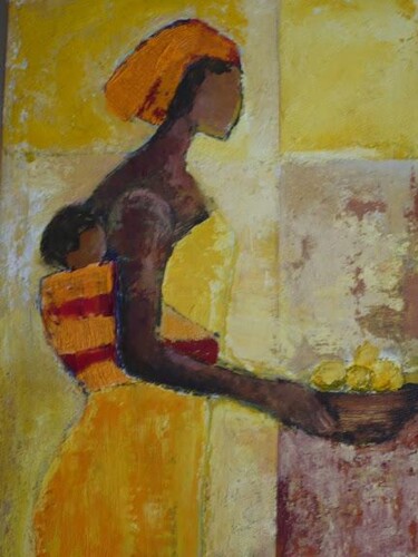 Peinture intitulée "Africa" par Josie Albertus, Œuvre d'art originale