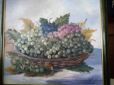 Painting titled "Grožđe" by Josip Bali, Original Artwork, Oil