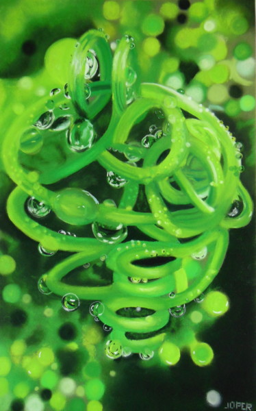 Drawing titled "Volutes sous la plu…" by Bleu Soleil-Joper, Original Artwork, Pastel