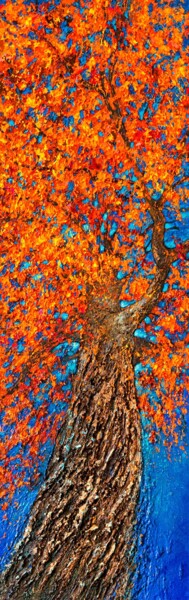 Картина под названием "Contraste" - Joss Blanchard, Подлинное произведение искусства, Акрил Установлен на Деревянная рама дл…