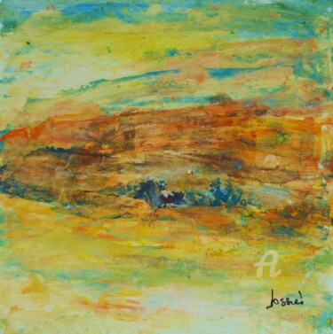 Painting titled "paysage abstraction…" by Patrick Jossier, Original Artwork, Acrylic