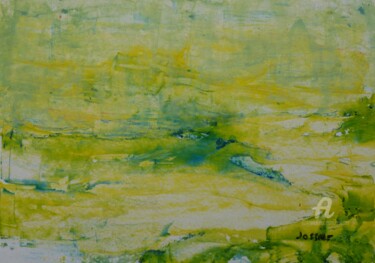 Painting titled "Paysage abstraction…" by Patrick Jossier, Original Artwork, Acrylic