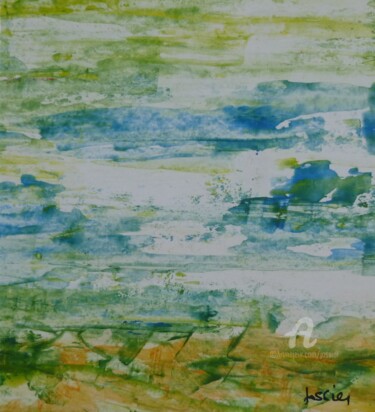 Peinture intitulée "paysage abstraction…" par Patrick Jossier, Œuvre d'art originale, Acrylique