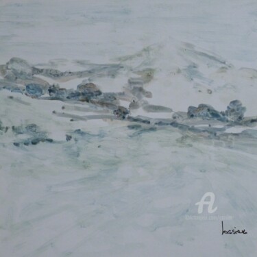 Pittura intitolato "paysage . Le mont." da Patrick Jossier, Opera d'arte originale, Acrilico