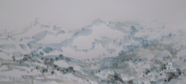 Malerei mit dem Titel "Sommets" von Patrick Jossier, Original-Kunstwerk, Acryl