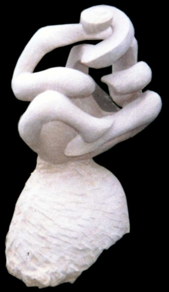 Sculpture intitulée "PHOETUS VINCI" par Yann Jost, Œuvre d'art originale, Pierre