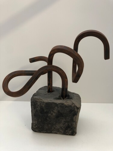 Escultura titulada "Sustraiak 3" por Josu Goenaga, Obra de arte original, Metales