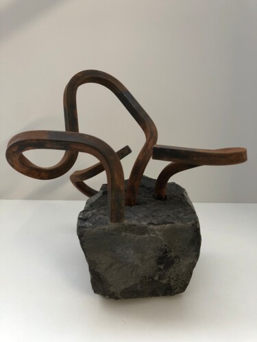 Sculpture titled "Sustraiak 6" by Josu Goenaga, Original Artwork, Metals
