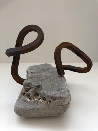 Skulptur mit dem Titel "Sustraiak 8" von Josu Goenaga, Original-Kunstwerk, Metalle