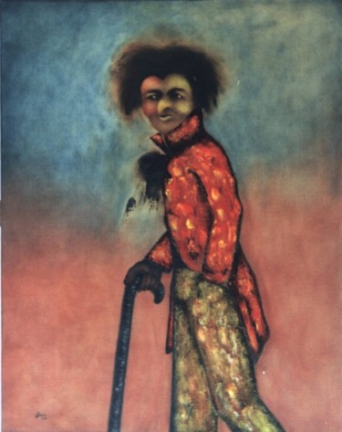 Peinture intitulée "Le dandy" par Joshua, Œuvre d'art originale