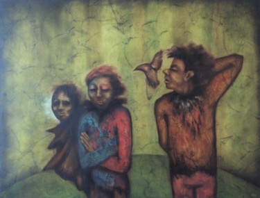 Peinture intitulée "El circo" par Joshua, Œuvre d'art originale, Huile