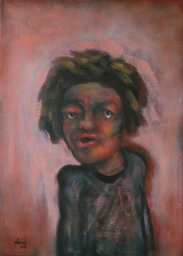 Peinture intitulée "sans titre" par Joshua, Œuvre d'art originale, Huile