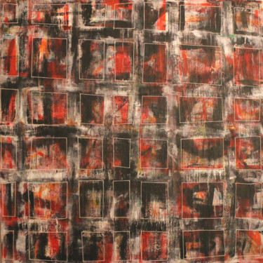 Peinture intitulée "Série carrés 1" par Josiane Ulrich, Œuvre d'art originale, Acrylique Monté sur Châssis en bois