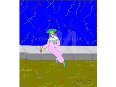 Pintura Digital / A Pierrô / Carnaval no Porto da Barra / Pierrot Carnival on Porto da Barra.jpg Pintura titulada "Pintura Digital / A…" por Joswilton Lima, Obra de arte original, Oleo