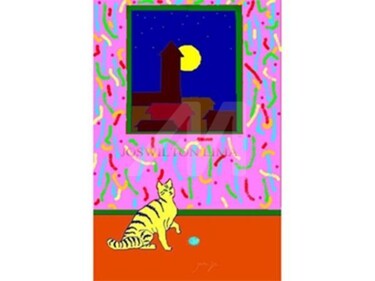 Pintura Digital / Gata com Listras / Cat with Stripes.jpg Pintura titulada "Pintura Digital / G…" por Joswilton Lima, Obra de arte original, Otro