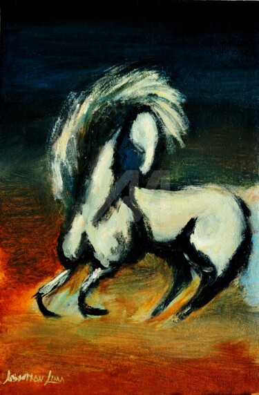 Cavalo Solto / Free Horse Pintura intitulada "Cavalo Solto / Fre…" por Joswilton Lima, Obras de arte originais, Acrílico