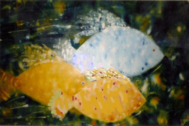 Pintura intitulada "Peixes no Igarapé A…" por Joswilton Lima, Obras de arte originais, Outro