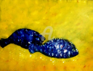 Pintura intitulada "Igarapé Amarelo / F…" por Joswilton Lima, Obras de arte originais, Outro