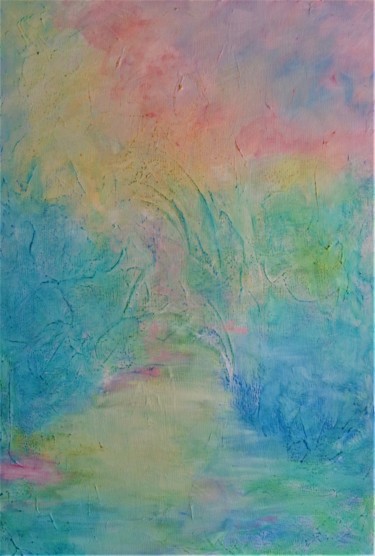 Peinture intitulée "Lumière matinale" par Josy Moreau-Peter, Œuvre d'art originale, Huile