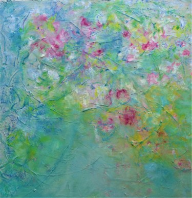 Картина под названием "Cerisiers" - Josy Moreau-Peter, Подлинное произведение искусства, Масло