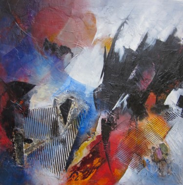 Mont Blanc- N2 Peinture intitulée "Mont Blanc- N2" par Tielor, Œuvre d'art originale, Acrylique Monté sur Châssis