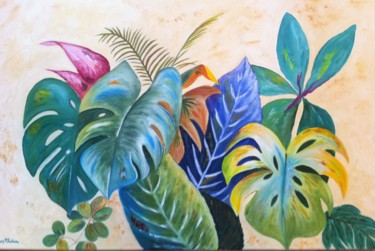 Peinture intitulée "plante-2.jpg" par Josy Chatain, Œuvre d'art originale