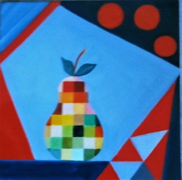 Painting titled "Mosaique 1" by Josy Chatain, Original Artwork