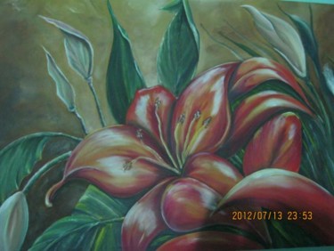 Pintura intitulada "Floral" por Jota Vieira, Obras de arte originais, Tinta
