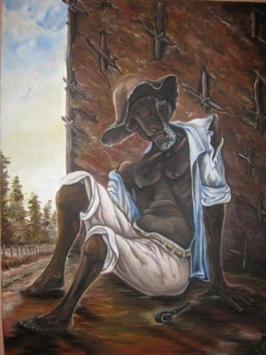 Painting titled "O velho solitario" by Jota Vieira, Original Artwork